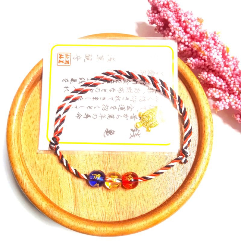 Gelang Tali Tridatu 3 Batu Tibet Batu Mantra Membawa Keberuntungan Kura2