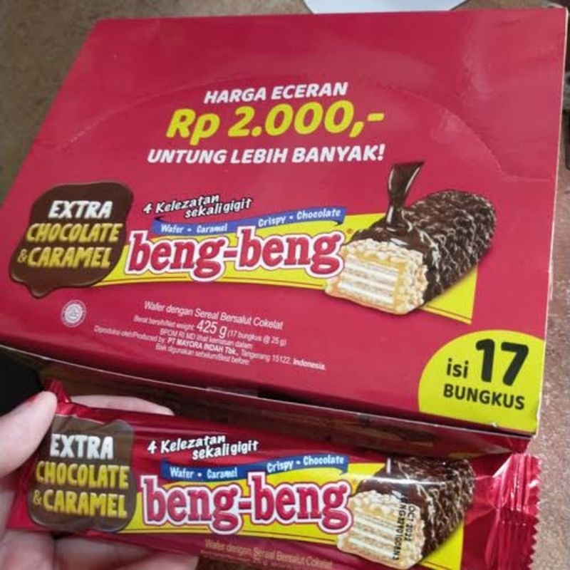 

Beng Beng Chocolate 1dus 17pcs