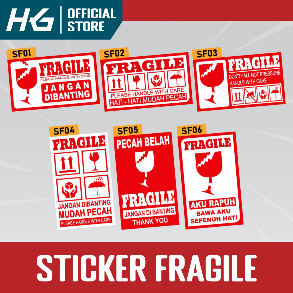 

Sticker Fragile - Label Pengiriman Olshop Awas Pecah Belah