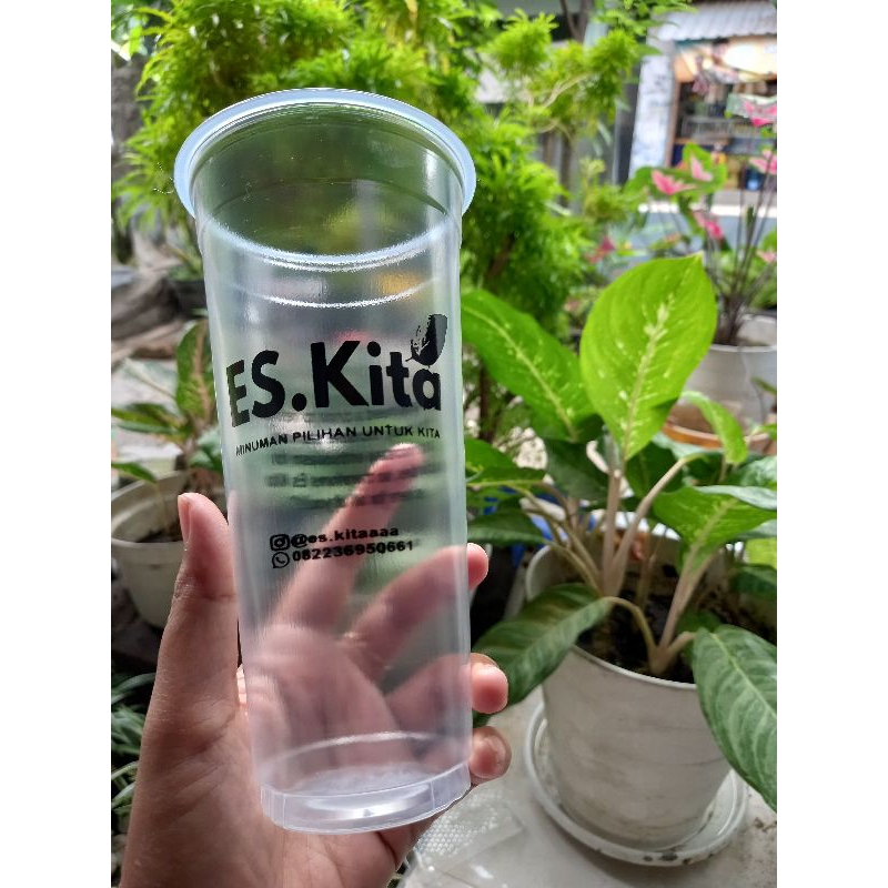 sablon cup teh jumbo