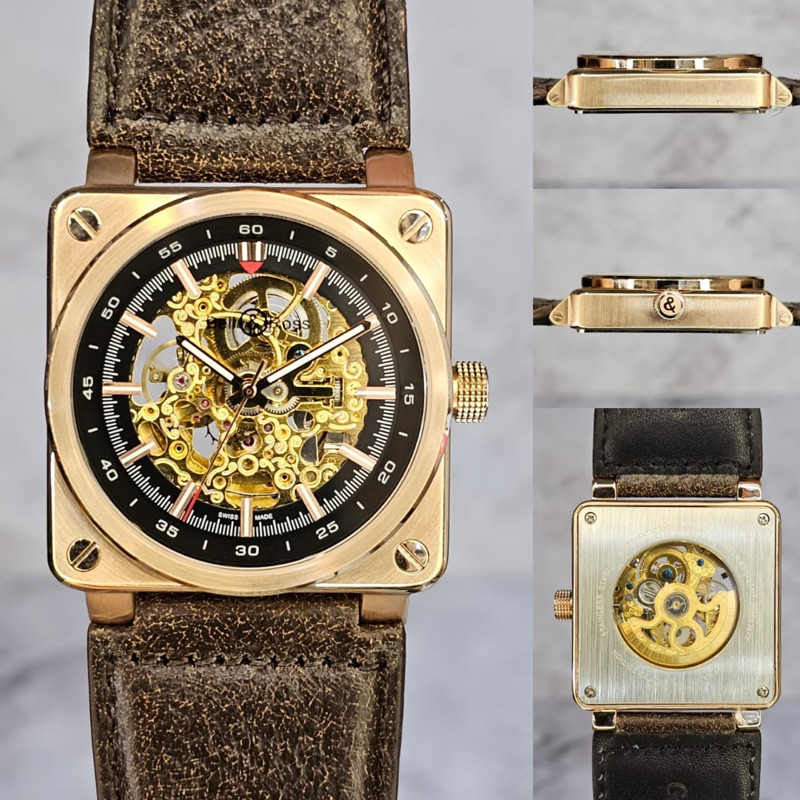 jam tangan matic Bell & Ross BR 03-92 Golden Skeletonized