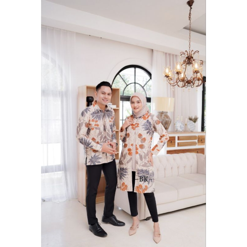 TUNIK BATIK MODERN ATASAN BATIK WANITA BAJU BATIK SERAGAM RESMI KANTOR STYLE BATIK MODERN SIZE M L XL XXL XXXL TERBARU || BATIKSP