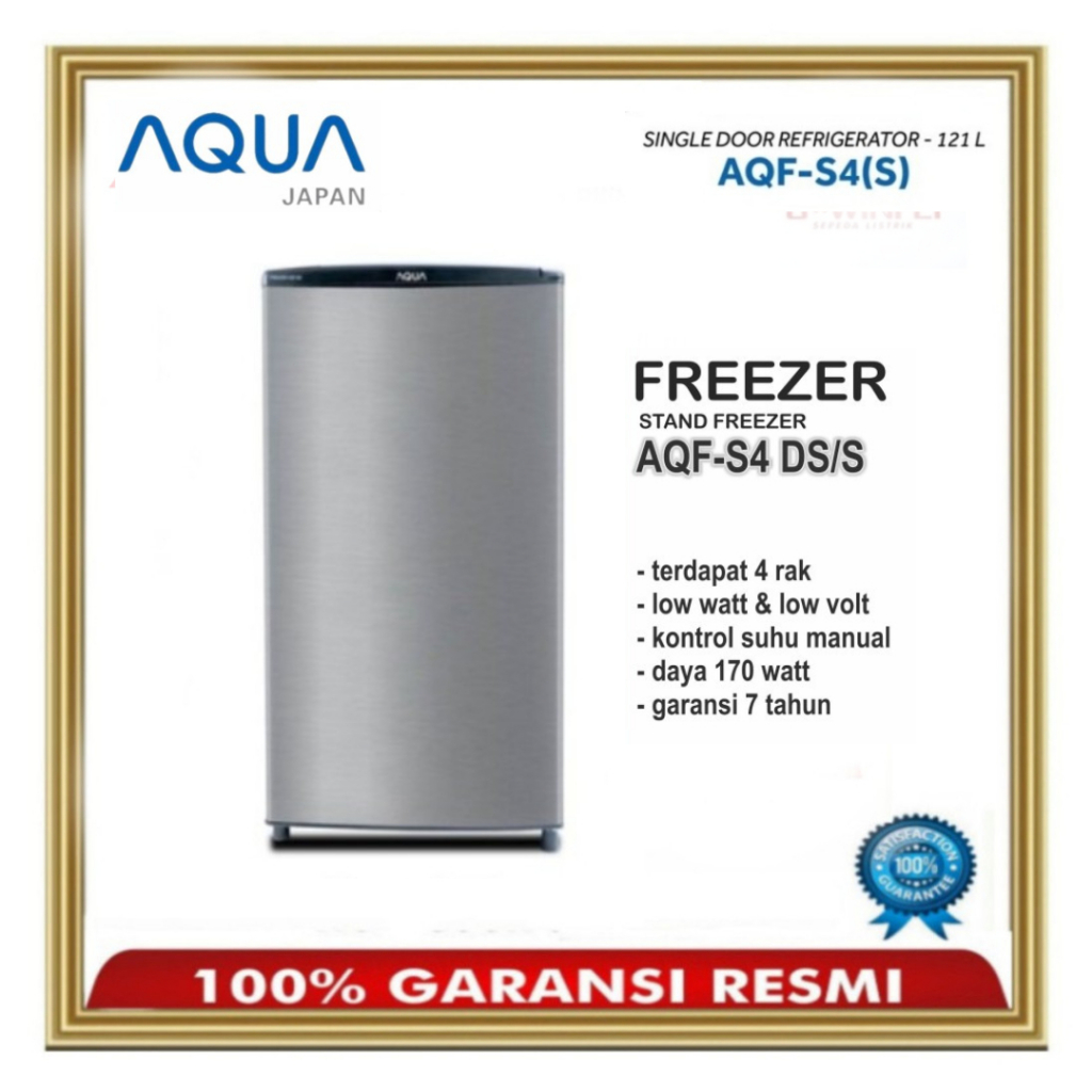 Freezer aqua aqfs4 4 rak dari sanyo freezer es batu