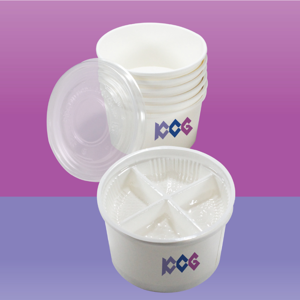 

Paper Rice Bowl dan Tutup 300 Pcs 800 ml Mangkok Kertas Polos