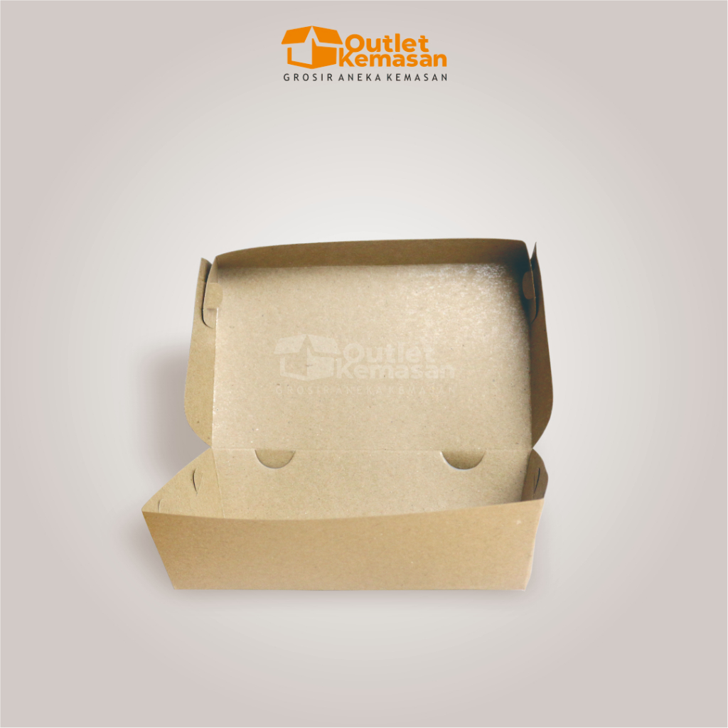 

[Min Order 25 Pcs] Lunch Box L | Lunch Box L Kraft | Lunch Box Paper | Lunch Box Eco