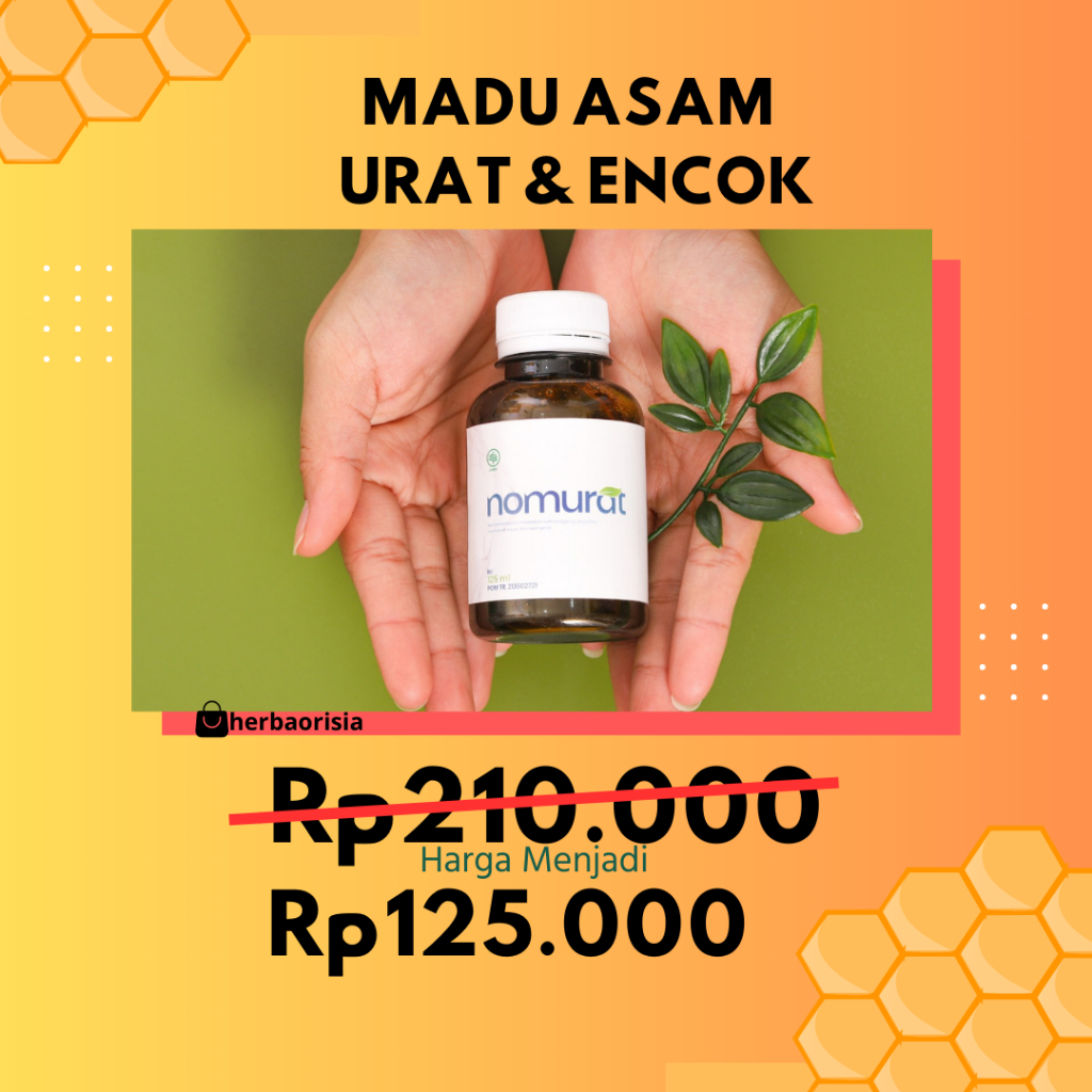 NOMURAT MADU ASAM URAT DAN ENCOK 100% ORIGINAL