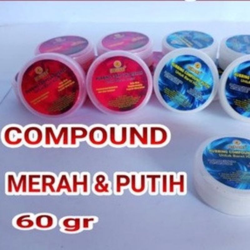 Hikari Compound Putih dan Merah 60 gram Penghilang Baret Halus dan Kasar