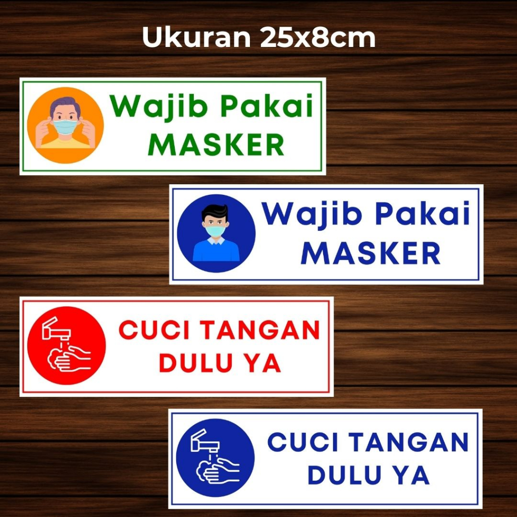 

Stiker Label Wajib Pakai Masker