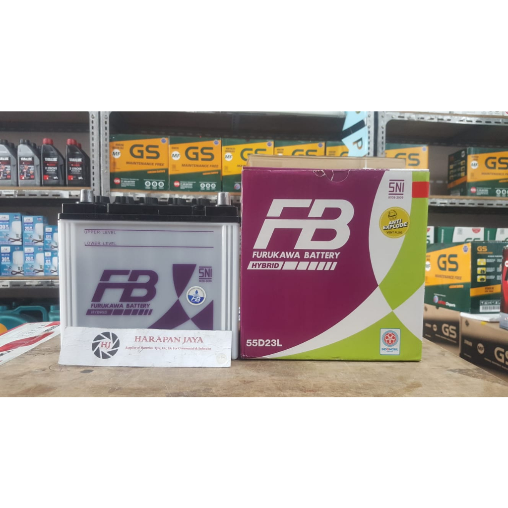 AKI MOBIL FB FURUKAWA HYBRID 55D23L (60AH) (BASAH)