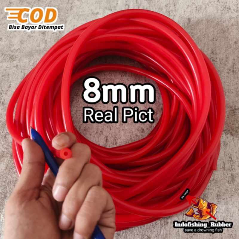 Karet Panah Ikan 8mm 3080 Rubber Speargun Merah