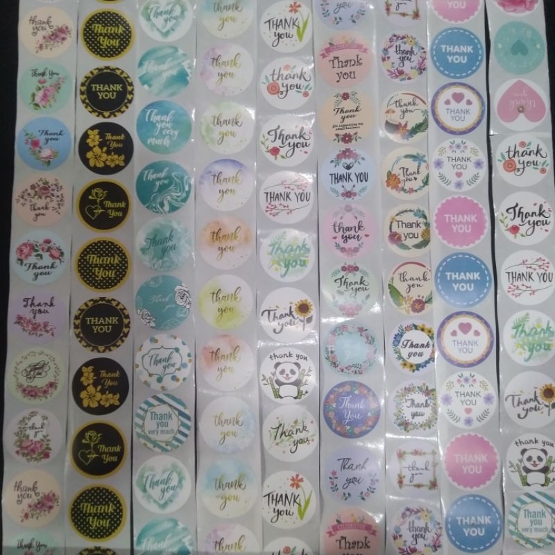 

Stiker bulat thank you | stiker tempel thank you | stiker ramadhan | stiker kemasan