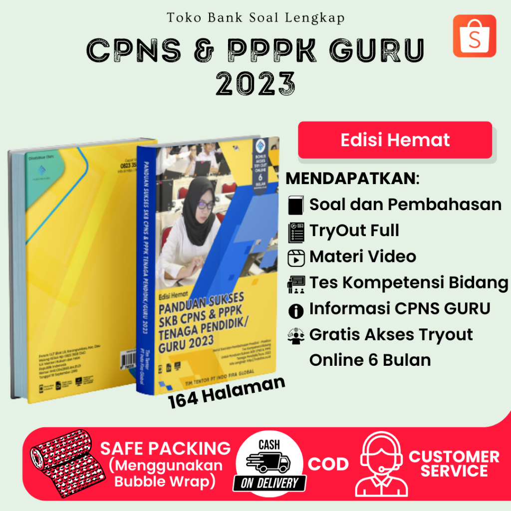 TERHEMAT Buku PANDUAN SUKSES SKB CPNS & PPPK TENAGA PENDIDIK/GURU 2024 (Edisi Hemat)