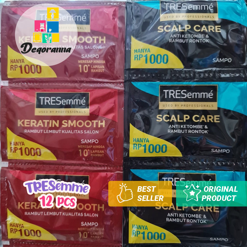 Shampoo TRESemme Sachet 1 Renceng (isi 12) TRESemme sampo renteng 12ml