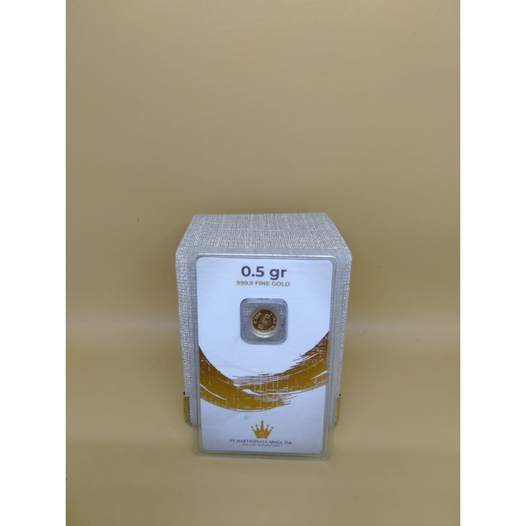 Logam Mulia HARTADINATA Premium 0,5 Gr 24K Fine Gold 999.9