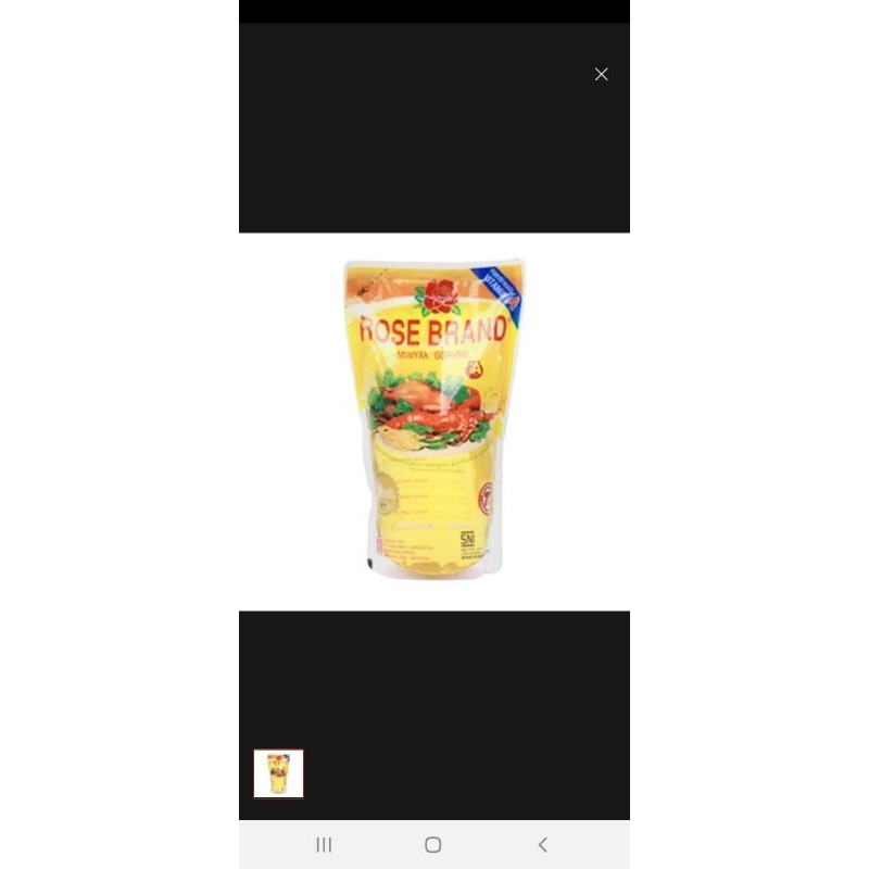 

Rose brand minyak goreng pouch 1L