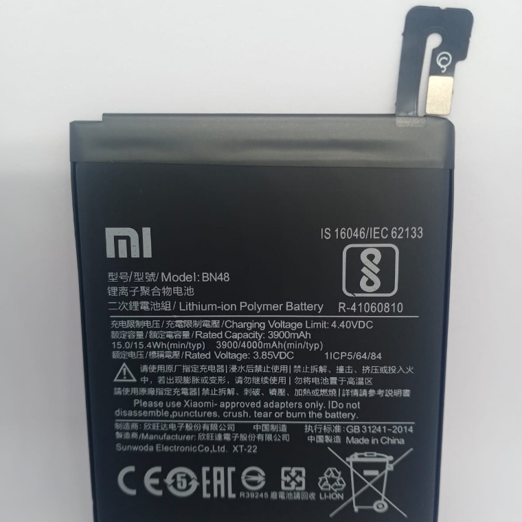 Baterai Redmi Note 6 ,Redmi Note 6 Pro.  BN 48 , Batre. Baterry. Batere.
