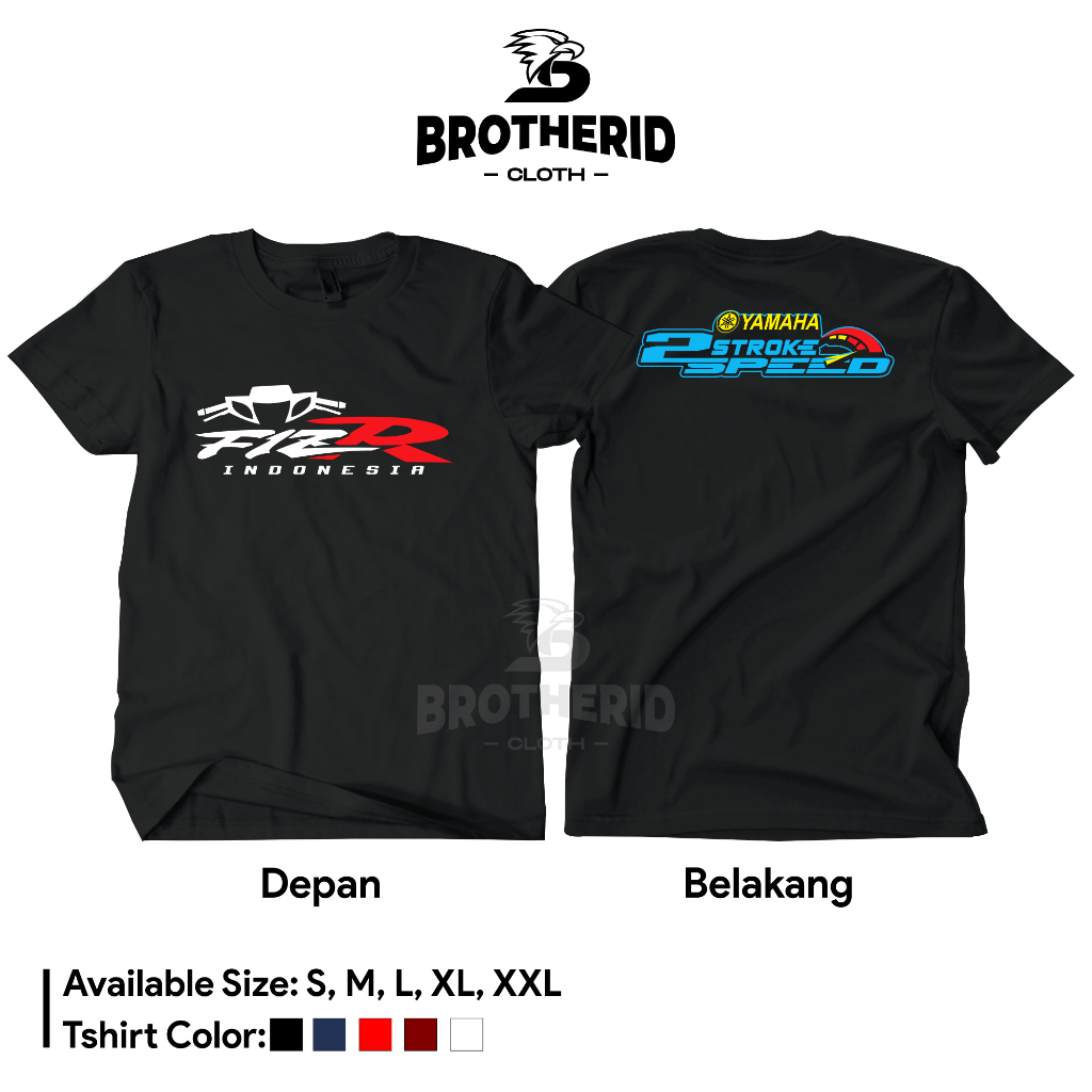 Kaos Fiz R Indonesia Yamaha 2 Tak Baju FizR 2 Stroke Speed Racing