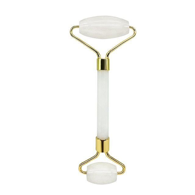 27HH Face Roller Pemijat Wajah / Roller Facial Massage / Batu Giok Kesehatan-ROLLER PUTIH