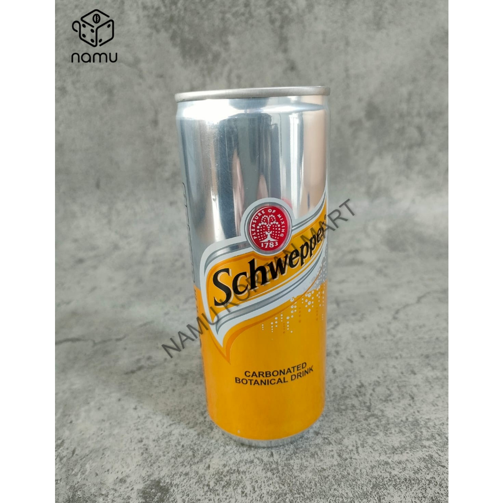 

Schweppes Tonic Water Can 250ml / Minuman Soda / Carbonated Botanical Drink / Soft Drink