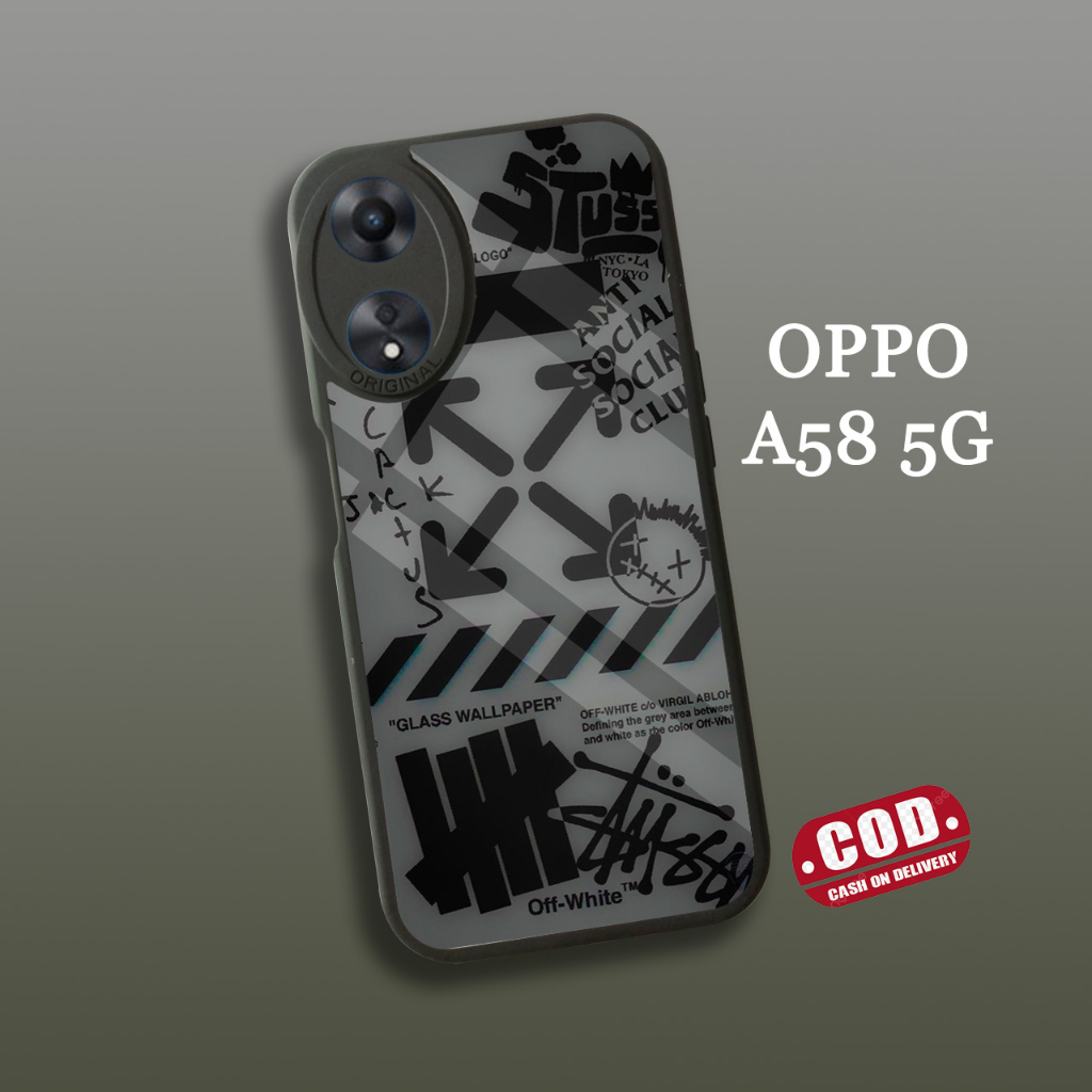 Case OPPO A58 5G TERBARU - Casing OPPO A78 5G SevenCase [ KAWS ] Casing Hp Aesthetic Kesing Hp Karak