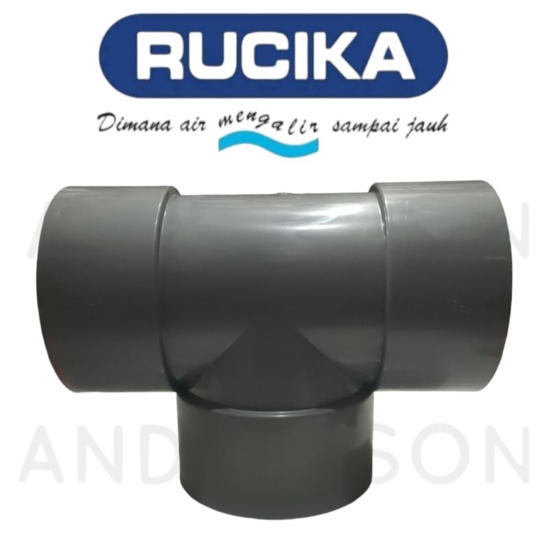 RUCIKA TEE 6 INCH D TEE PVC 6" INCI RUCIKA (D - DT) T 6" INCI PVC
