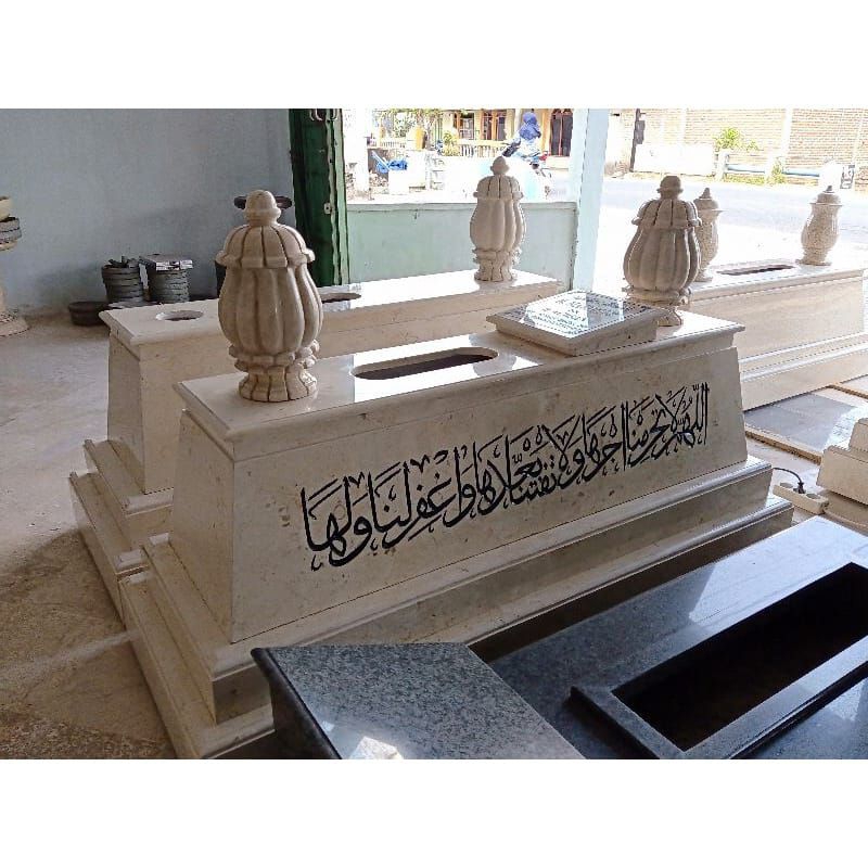 Kijing Makam Marmer Batu Nisan Marmer Kijing Mataram Kijing Marmer Kaligrafi Kijing Makam Marmer Mur