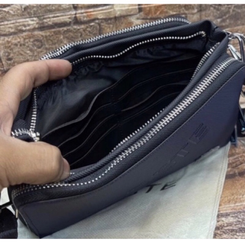 Tas Tangan Kulit Pria Wanita Clutch Dompet 144-1 Impor Handbag Pria Branded Waterproof