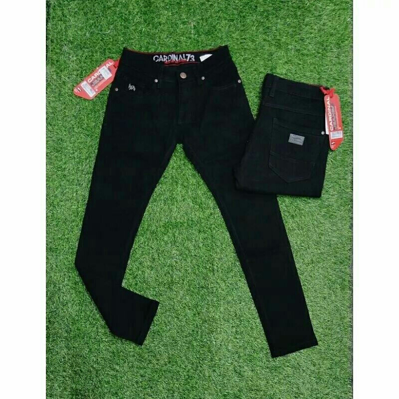 cardinal celana skinny fit hitam panjang original cardinal jeans