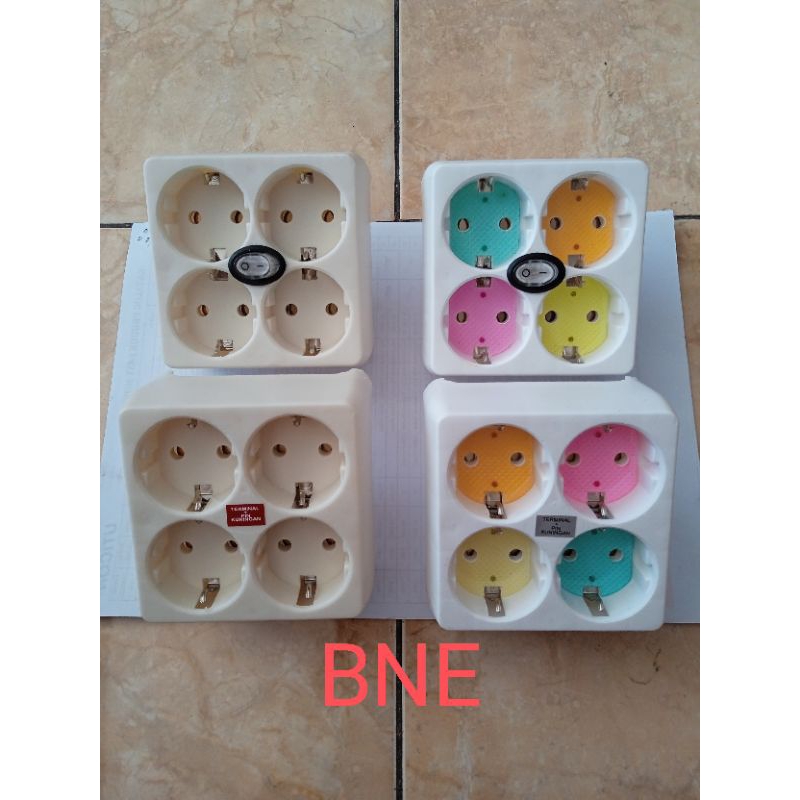 Loyal Stop Kontak 4 Lubang/ Stop Contact 4 in1/ Steker T Arde 4 Lubang/ Stop Kontak 4 Lubang + Sakla