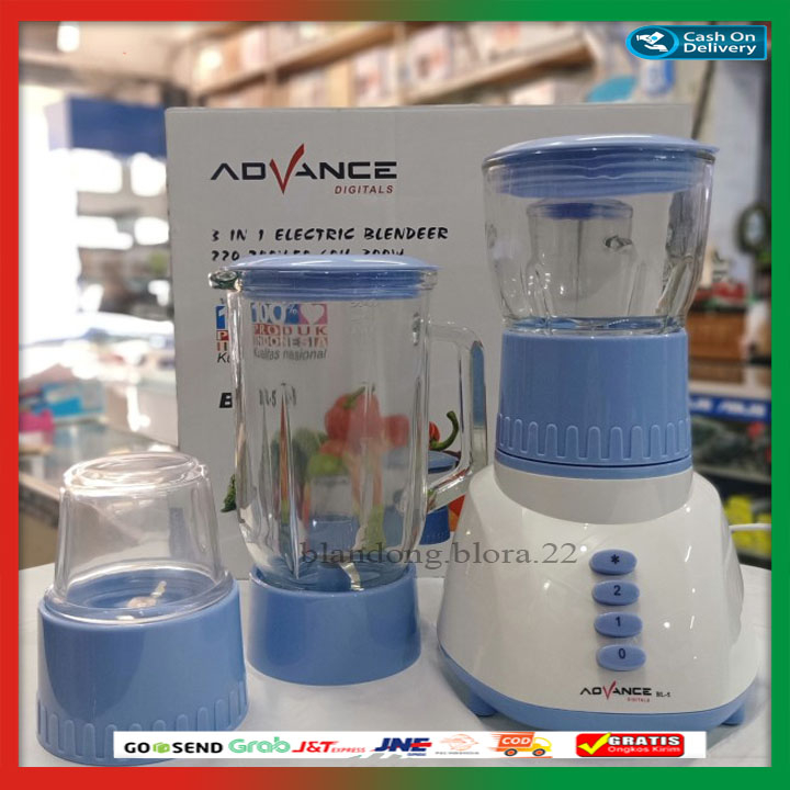 blender advance bl2/blender advance bl 2/bl 5/bl 11/bl 20-blender kaca 2in1 Garansi Resmi Advance 1 
