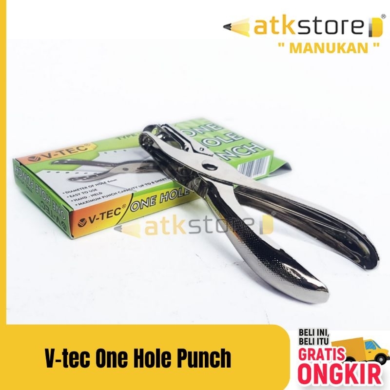 

One Hole Punc V-Tec VT 1101 || Pelubang Kertas 1 lubang / Alat Pelubang kertas satu lubang