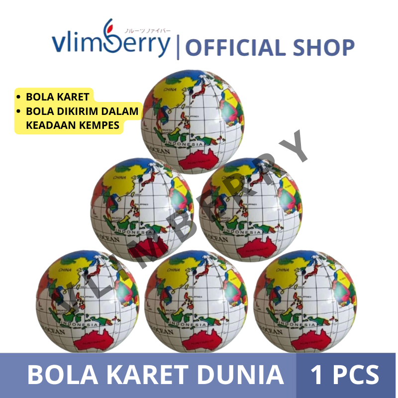 Mainan Bola Karet Bola Peta Dunia Mainan Edukasi