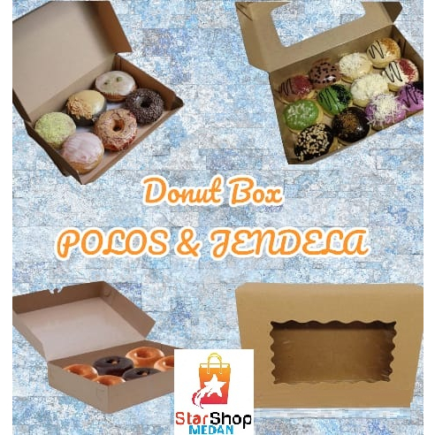 DONUT BOX MEDAN TOPPING ATAS, SWEATER BOX MEDAN, POLOS - JENDELA GELOMBANG, MIN 25 PCS