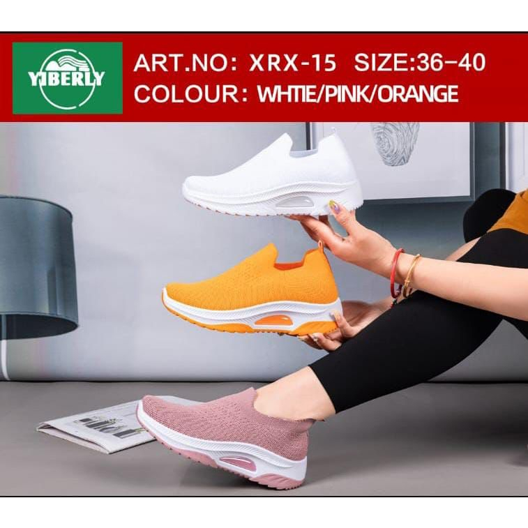 Sepatu Rajut Wanita Dewasa Model Slip-on Yiberly XRX-15