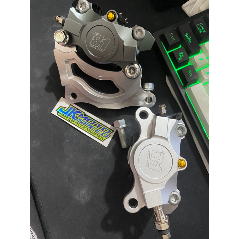 KALIPER 8.1 RACING PART 81 + BREKET CAKRAM 260 MM MIO SOUL FINO GT XEON SMILE DISK 260mm dis disc bo