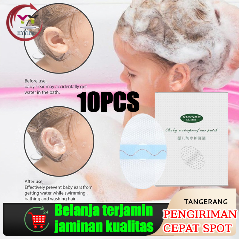 20pcs Stiker Pelindung Mandi Telinga Bayi / Penutup Telinga Mandi Bayi Mandi Anak Dan Berenang Tamba