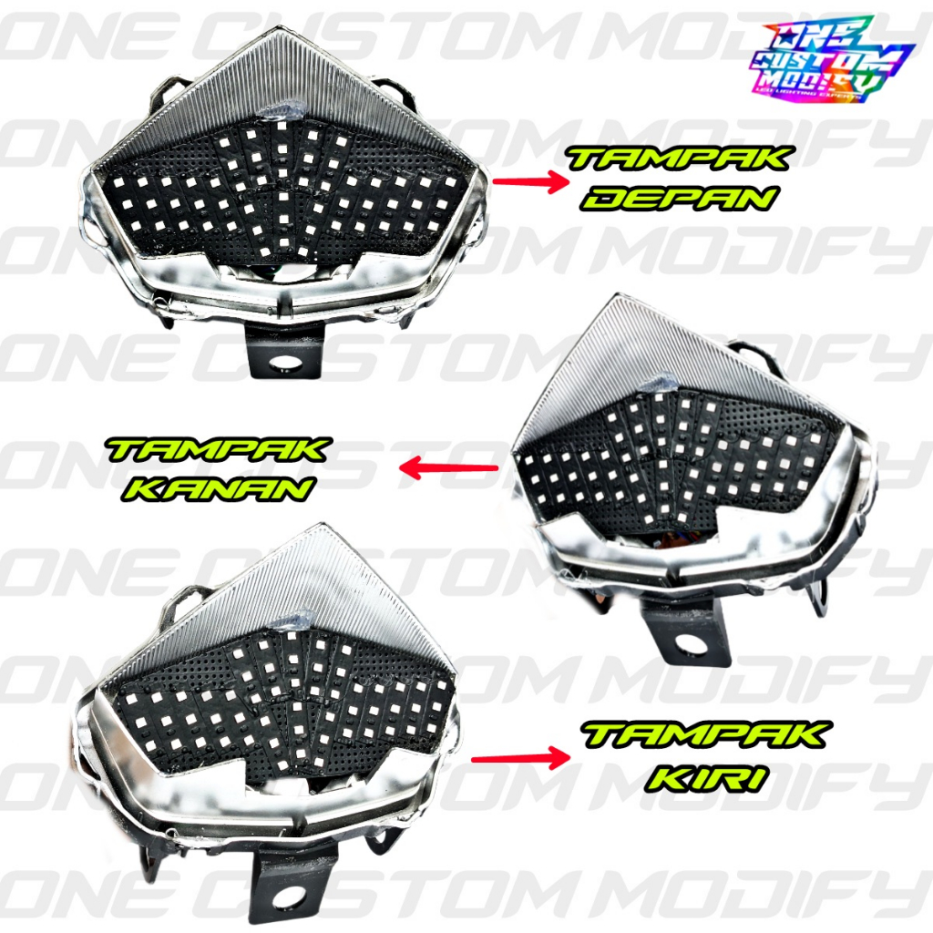 ID STOPLAMP RUNNING VIXION NEW NVL NVA LAMPU LED BELAKANG VARIASI MOTOR ONE CUSTOM MODIFY