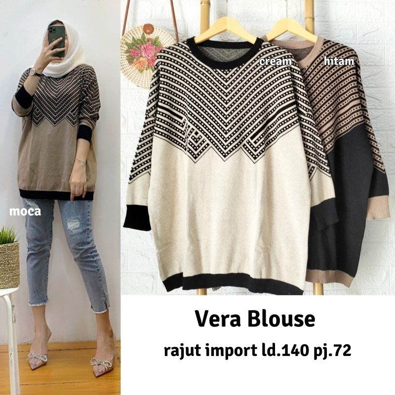 VERA BLOUSE RAJUT IMPORT BY BUTIK ALVARO