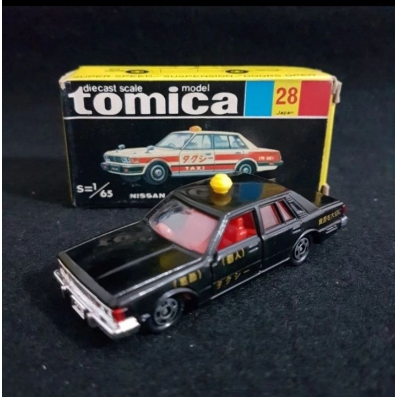 Tomica Black Box 28 Nissan Cedric Taxi Black