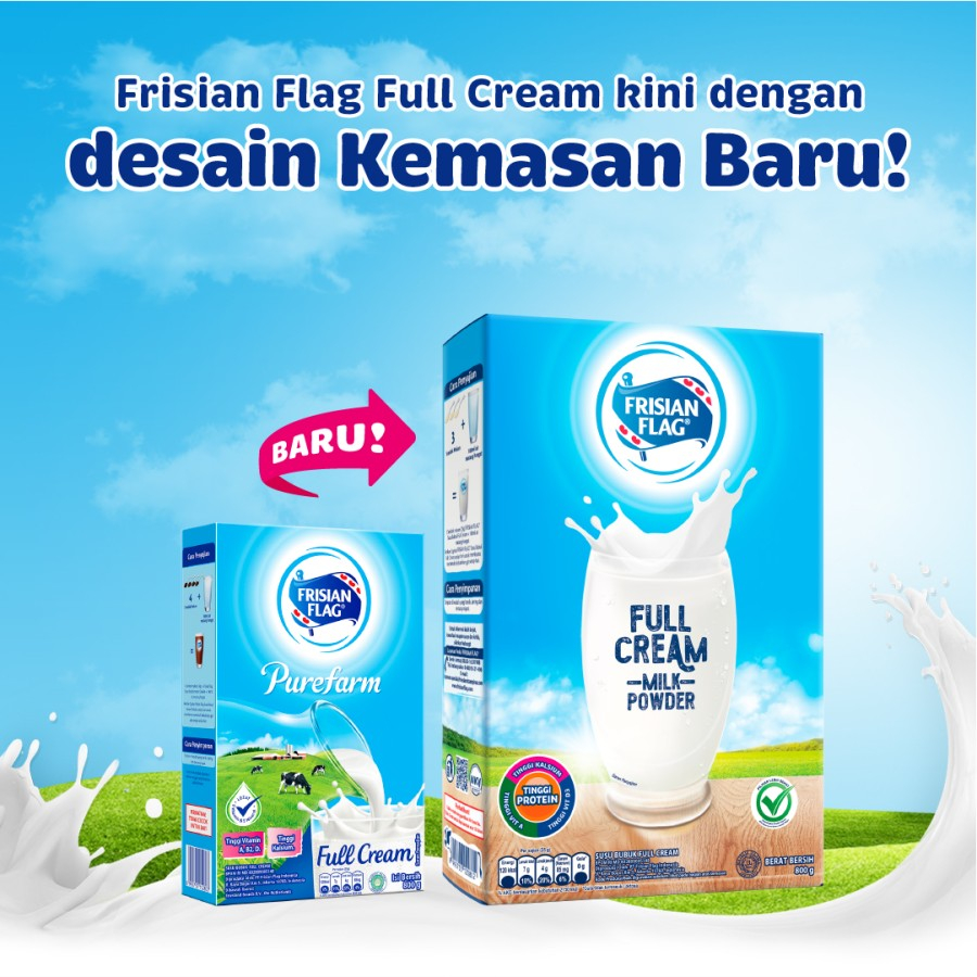 

Frisian Flag Full cream Purefarm 800g