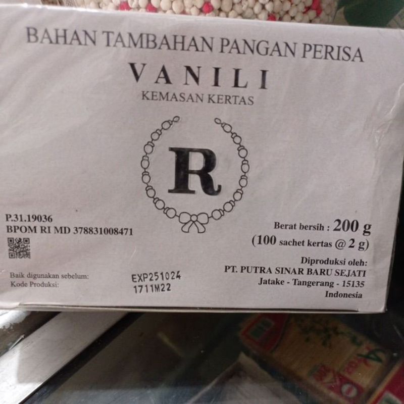 

Vanili R 1box isi 100pc