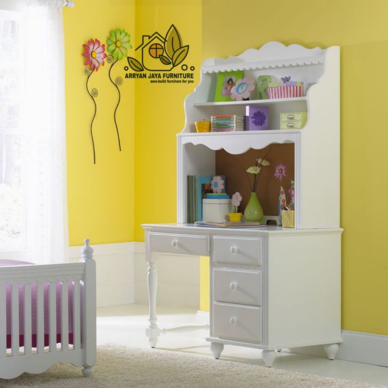 meja belajar anak duco kayu mahoni