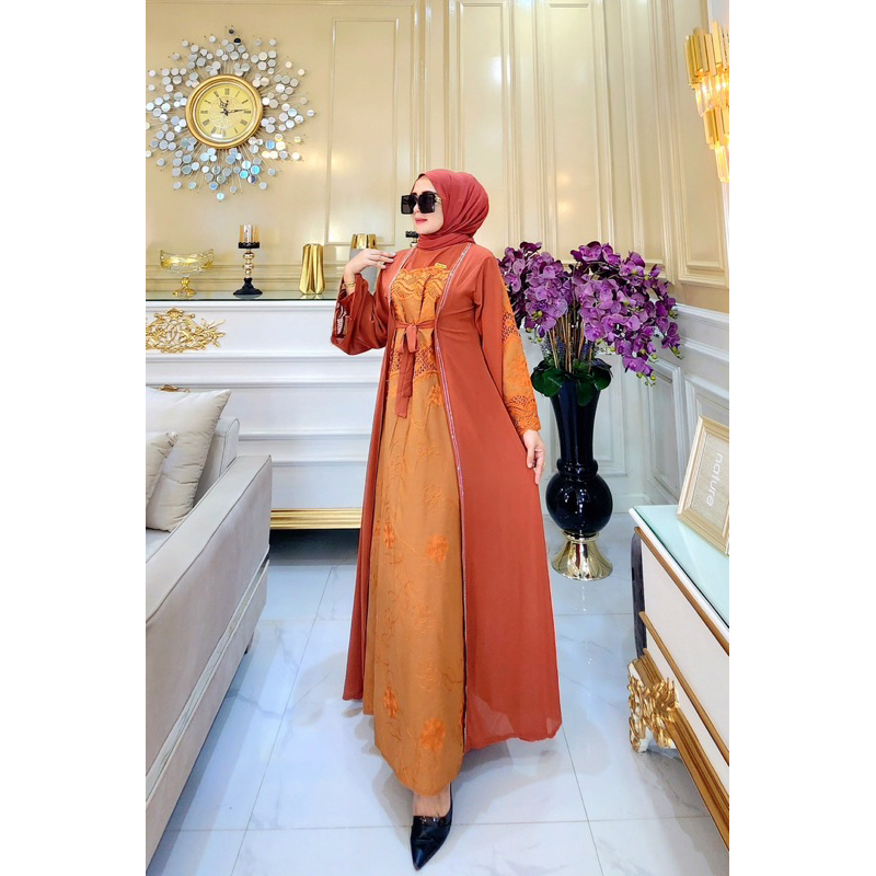 gamis muslim mewah/ gamis muslim pesta/ gamis muslim terbaru /gamis muslim mewah pesta terbaru cod