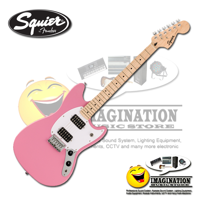 Squier Sonic Mustang HH Solidbody Electric Guitar - Flash Pink
