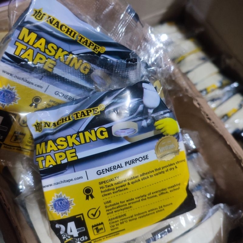 

Lakban Kertas Nachi 24mm x 20yard Masking Tape