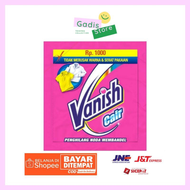 Vanish Cair Renteng 15 ml x 1 Renceng isi 12 Sachet