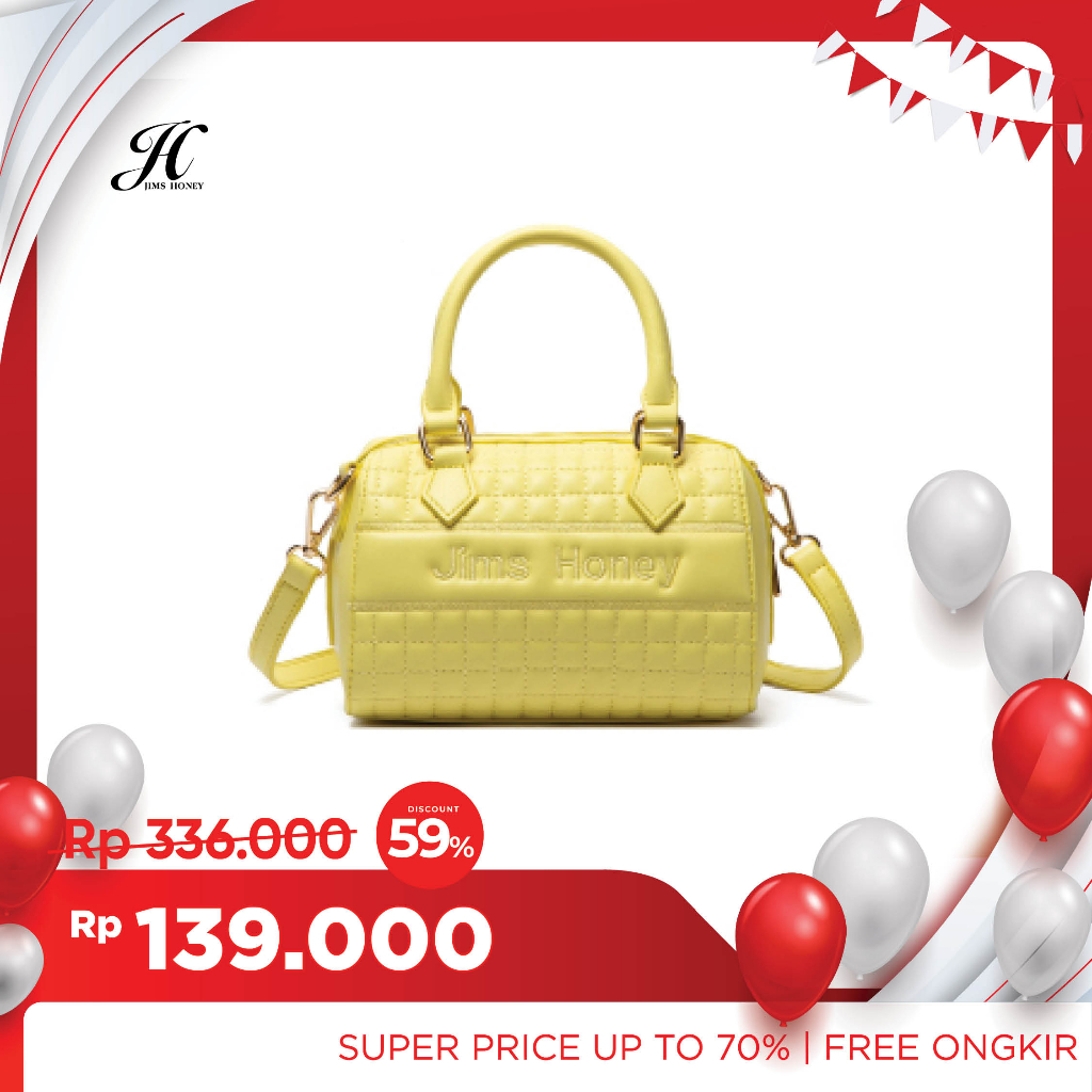 Jims Honey BERNA Bag Tas Wanita Selempang dan Handbag tas tabung slingbag sedang simple elegan fashi