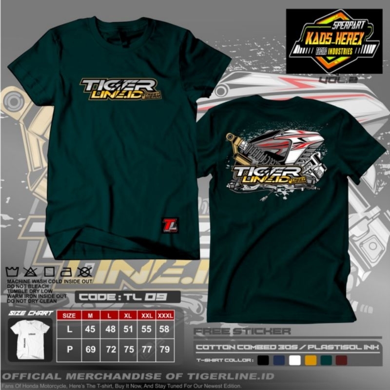 (COD) T-SHIRT KAOS TIGER GL200 NEW ORIGINAL