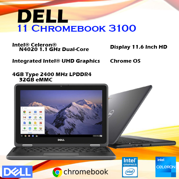 Laptop Dell 11 Chromebook 3100 4GB/32GB