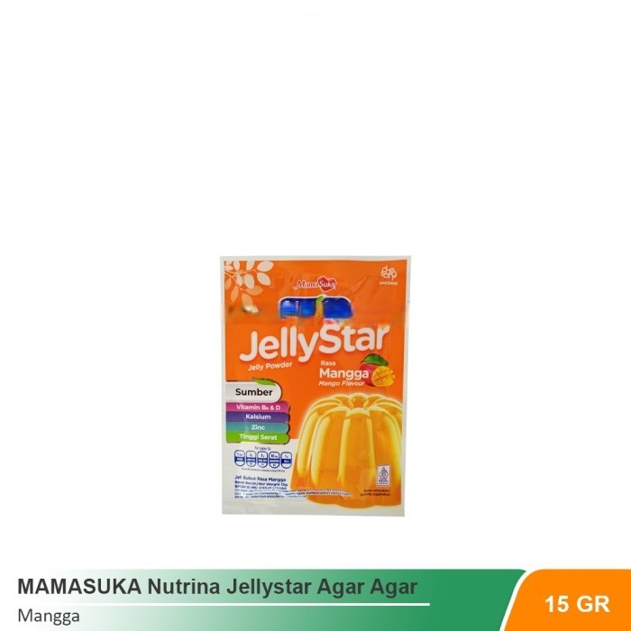 

JELI NUTRINA JELLYSTAR MANGGA 15GR MAMASUKA JELLY STAR MANGO